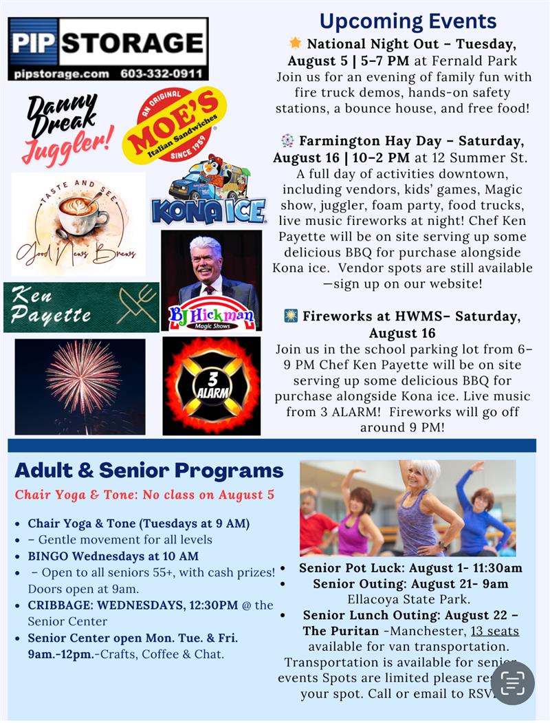 August newsletter