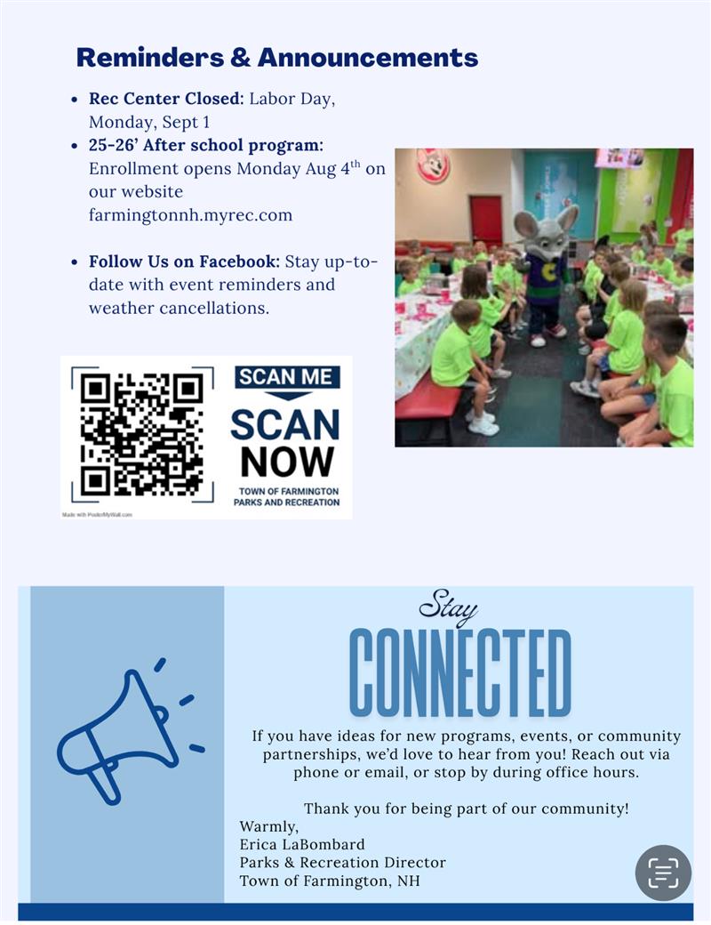 August newsletter